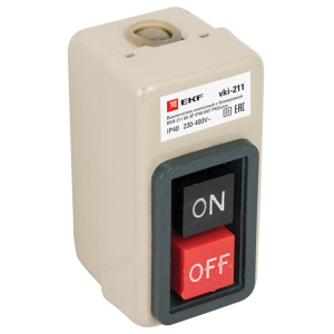 ВКИ-211 3п 6А выкл. кнопочный с блокировкой IP40 /EKF PROxima/ (100)