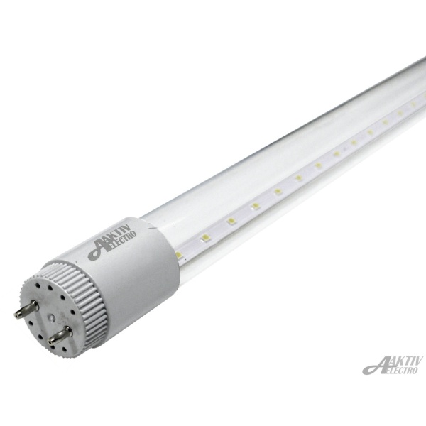 Лампа LED  Т8, 120cм, 18Вт G13  6500К 175-265В 1800Лм прозрачная /AKTIV/  (25)