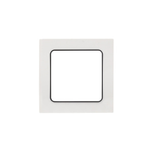 Рамка 1-ая белая с линией цвета черный "СТОКГОЛЬМ"  /EKF PROxima/(25)
