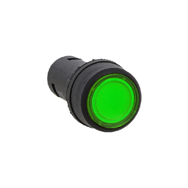 Кнопка SW2C-10D зеленая с подсв. 220В NO /EKF PROxima/ (10)