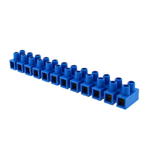 Колодка клеммная 12мм² 16А полистирол синяя /EKF PROxima/ (10)