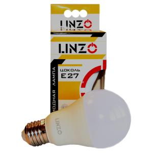 Лампа LED  А60 13Вт E27 6500K 150-265В 1105Лм /LINZO/(10/100)