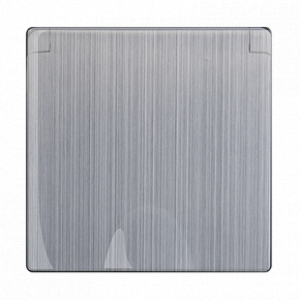 Накладка для розетки IP44 с крышкой глянц. никель "METALLIC" /Werkel/ (10)