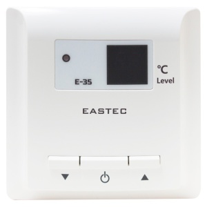 Терморегулятор элект. о/п 3кВт, аналог UTH 150, белый  вынос. датчик t, E-35 /EASTEC, Корея/