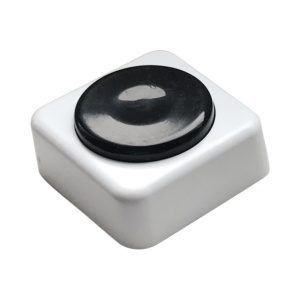 Кнопка звонка ВЗ1-01 круглая, черная /Тритон/ (4)