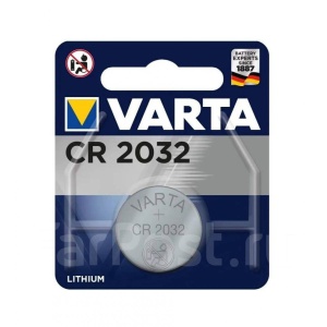 Батарейка CR 2032, 3В литиевая  76882 /VARTA/ (10)