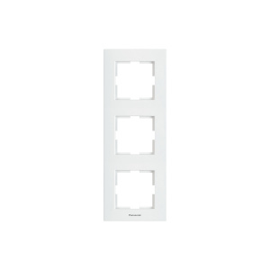 Рамка 3-ая вертик. белая "KARRE PLUS" WKTF0813-2WH-RES /PANASONIC/ (10)