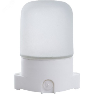 Светильник для бани/сауны НПБ-400  60Вт, стекло IP54 белый, термопластик t до 125°C /WELT/ (16)
