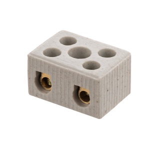 Блок зажимов (колодка) 15А, 2 пары (керамика) /TDM/ (20)