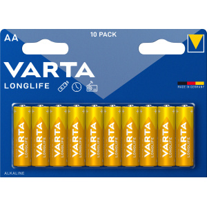 Батарейка АА LR06 BP10, 1,5В, щелочная (10шт/бл) /VARTA LONG LIFE POWER/ (10)